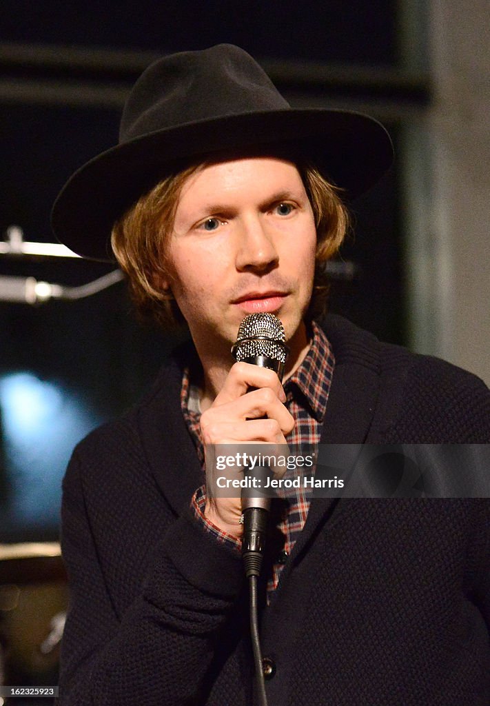 Beck Song Reader Exhibition Opening At Sonos Studio