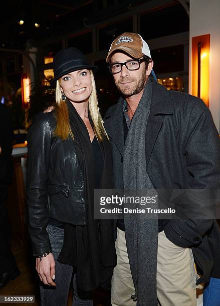 Jaime Pressly and Luke Perry attend the Have A Heart benefit for organ donor recipients and their families at Mixology LA at the Farmers Market on...