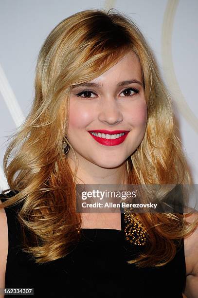 Actress Alexia Fast attends the LOVEGOLD cocktail party in honor of Fred Leighton at Chateau Marmont on February 21, 2013 in Los Angeles, California.