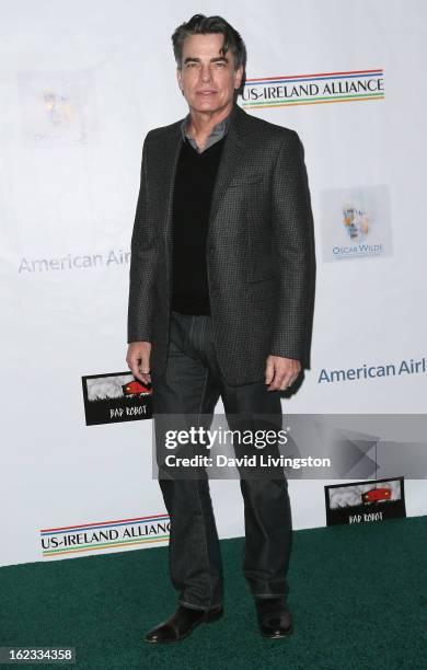 Actor Peter Gallagher attends the 8th Annual "Oscar Wilde: Honoring The Irish In Film" Pre-Academy Awards Event at Bad Robot on February 21, 2013 in...