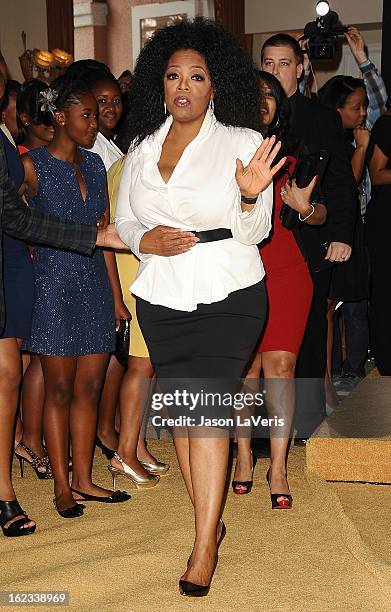Oprah Winfrey attends the 6th annual ESSENCE Black Women In Hollywood awards luncheon at Beverly Hills Hotel on February 21, 2013 in Beverly Hills,...