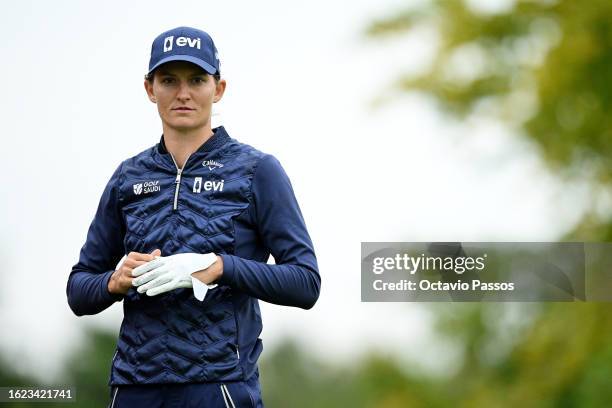 Anne Van Dam of the Netherlands looks on on the 16th hole on Day Two of the ISPS HANDA World Invitational presented by AVIV Clinics at Galgorm Castle...