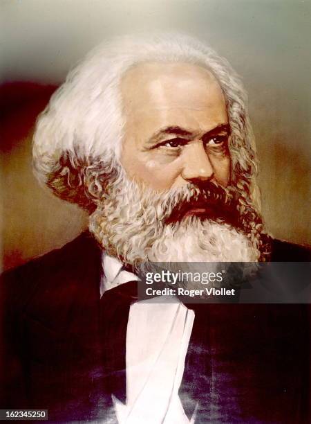 Karl Marx , German social theorist and revolutionary, circa 1870. Private collection.