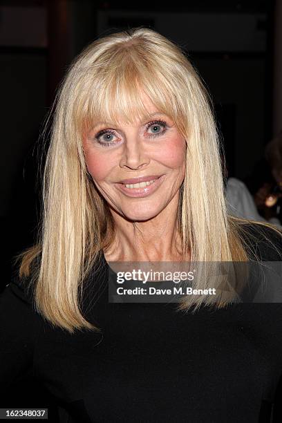 Britt Ekland attends 'The Tailor-Made Man' press night after party at the Haymarket Hotel on January 21, 2013 in London, England.