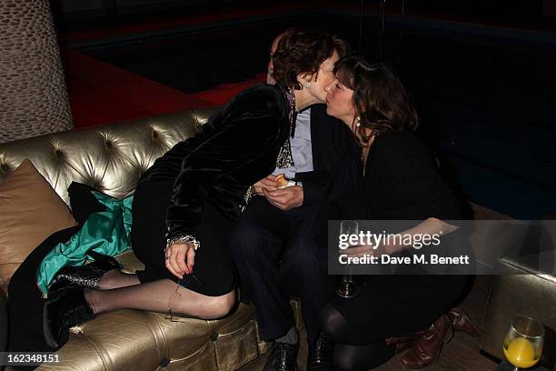 Maureen Lipman , Amy Rosenthal and guest attend 'The Tailor-Made Man' press night after party at the Haymarket Hotel on January 21, 2013 in London,...