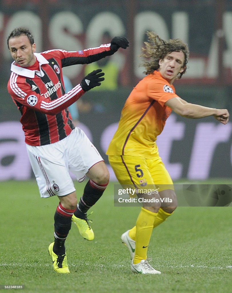 AC Milan v Barcelona - UEFA Champions League Round of 16