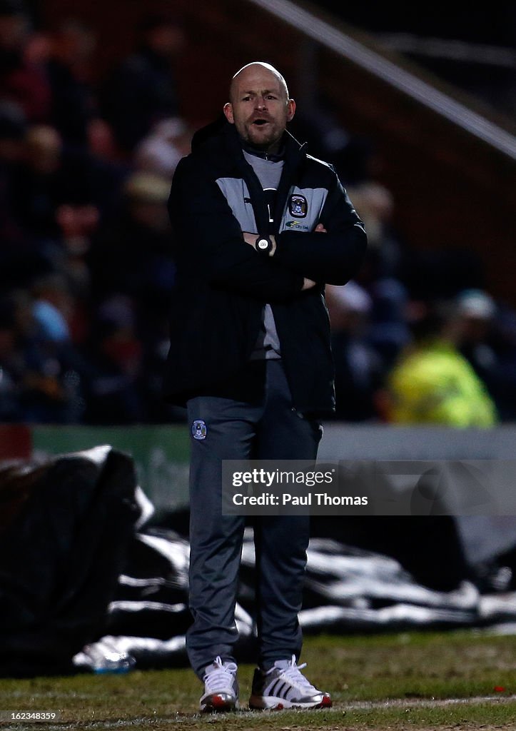 Crewe Alexandra v Coventry City - Johnstone's Paint Trophy Northern Section Final