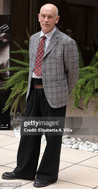 Actor John Malkovich attends 'Educazione Siberiana' photocall at Visconti Palace Hotel on February 22, 2013 in Rome, Italy.