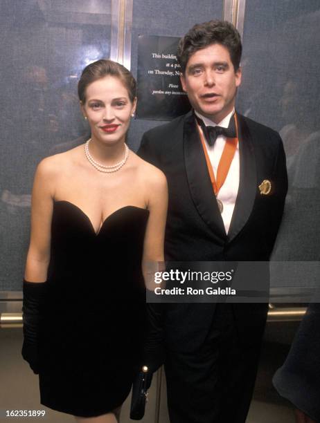 Model Marla Hanson and writer Jay McInerney attend "A Decade of Literary Lions: The Pride of The New York Public Library" Gala to Benefit the...