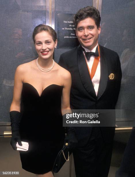 Model Marla Hanson and writer Jay McInerney attend "A Decade of Literary Lions: The Pride of The New York Public Library" Gala to Benefit the...