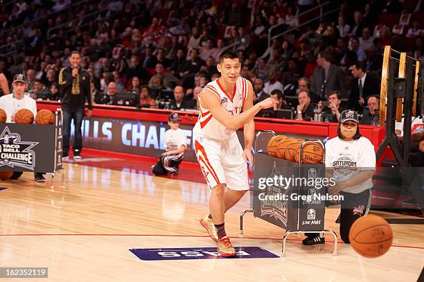 Skills Challenge: Houston Rockets Jeremy Lin in action during All-Star Weekend at Toyota Center. Houston, TX 2/16/2013 CREDIT: Greg Nelson