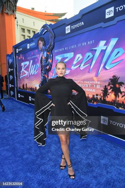 Kinsey Wolanski attends the Warner Bros. Pictures and DC Studios “Blue Beetle” Los Angeles Special Screening at TCL Chinese Theatre on August 15,...