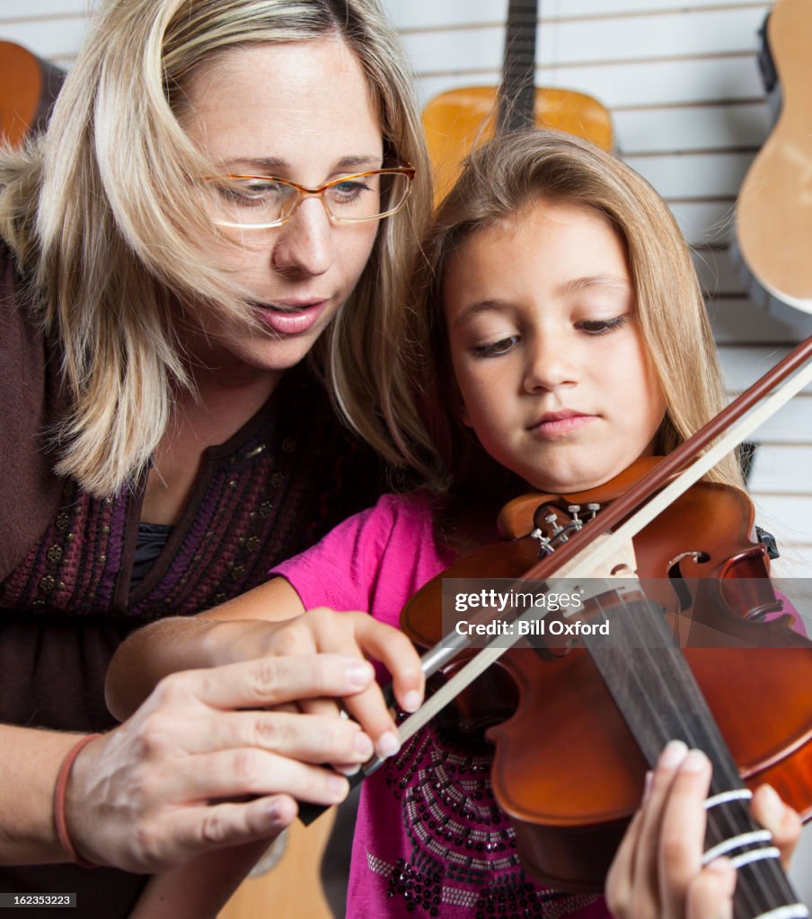 Playing Violin