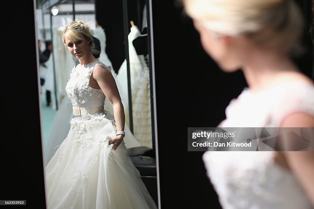 Visitors Enjoy The National Wedding Show At Olympia