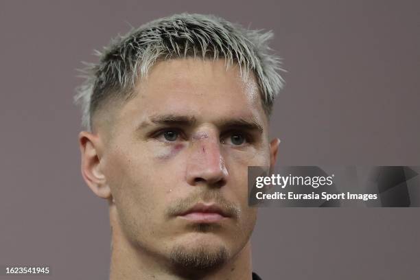 Guillermo Varela of Flamengo getting into the field during Copa do Brasil 2023 match between Flamengo and Gremio at Maracana Stadium on August 16,...