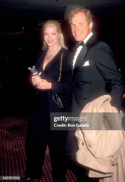 Actor Wayne Rogers and wife Amy Hirsh attend the "New York Stories" New York City Premiere on February 26, 1989 at the Museum of Modern Art in New...