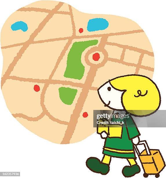 2点の町歩きイラスト素材 Getty Images 2点の町歩きイラスト素材 Getty Images