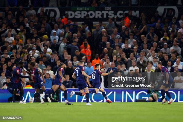 Jayson Molumby of West Bromwich Albion celebrates after teammate Brandon Thomas-Asante scores the team's first goal during the Sky Bet Championship...