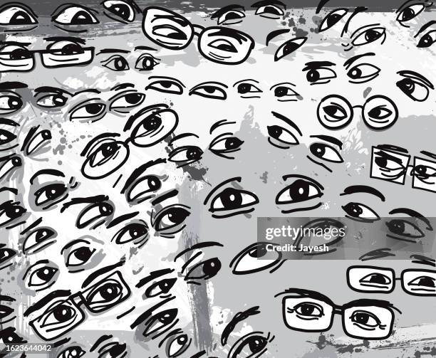 augen - illuminati stock-grafiken, -clipart, -cartoons und -symbole