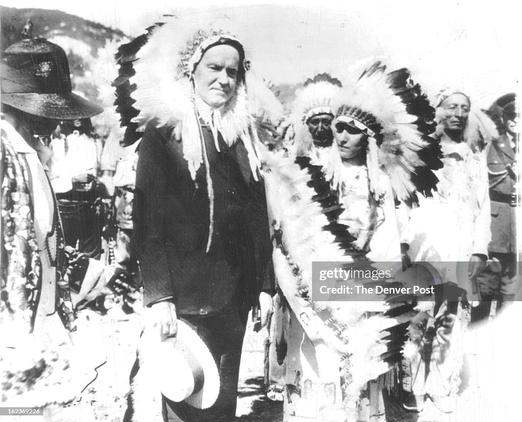 OCT 28 1962; President Calvin Coolidge liked to dress up in Indian Regalia...; This photo of him in 