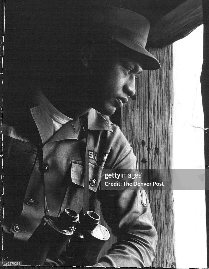 JUL 20 1960; Keeping Watch on the Czech Border; From a turrel window in historic Hohenberg Castle, P