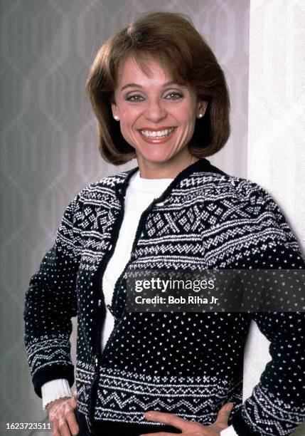 Actress Valerie Harper photo shoot, November 11, 1985 in Los Angeles, California.