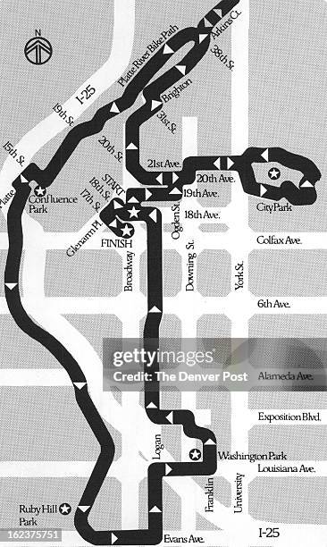 Denver Rocks Run Course Map 54 Downtown Denver Map Stock Photos, High-Res Pictures, and Images ...