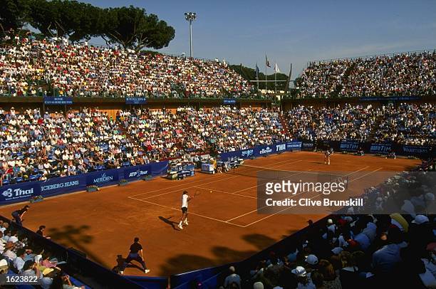 General view of the Centre Court during the Italian Open in Rome. \ Mandatory Credit: Clive Brunskill/Allsport
