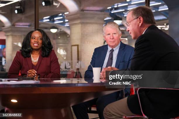 Pictured: Cyrus Vance, Jr., Former Manhattan District Attorney, Gwen Keyes Fleming, Former DeKalb County District Attorney, and Chuck Rosenberg,...