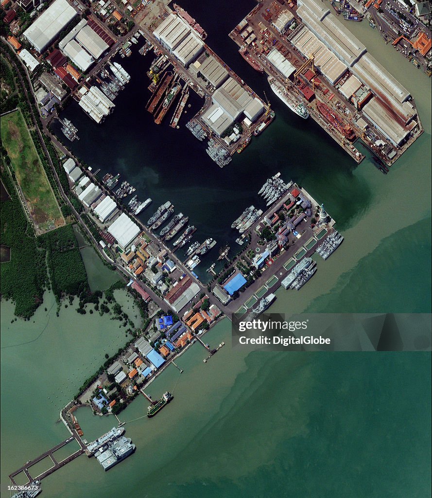 Naval Base at Surabaya, Indonesia