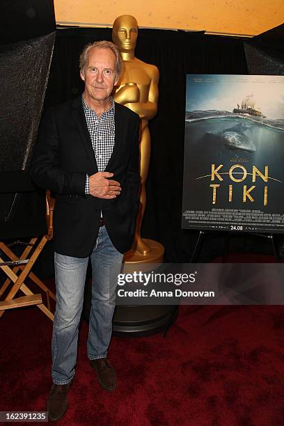 Writer Petter Skavlan of the film 'Kon-Tiki' attends the 85th annual Academy Awards Foreign Language Film Award photo-op held at the Dolby Theatre on...