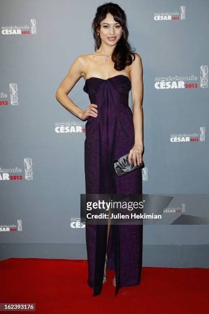 Olga Kurylenko attends the Cesar Film Awards 2013 at Theatre du Chatelet on February 22, 2013 in Paris, France.