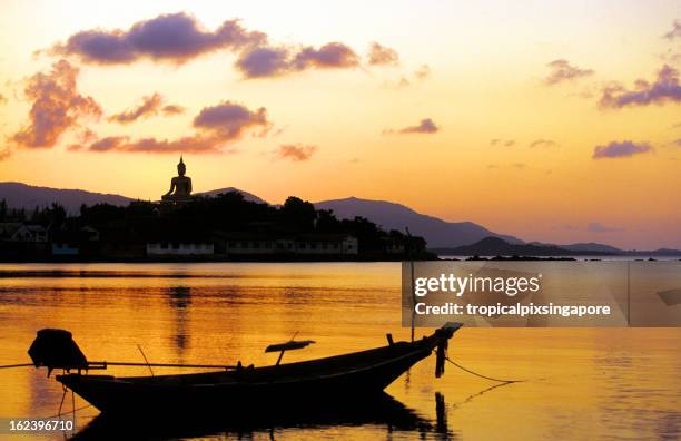 thailand, koh samui, buddha statue. - koh samui stock pictures, royalty-free photos & images