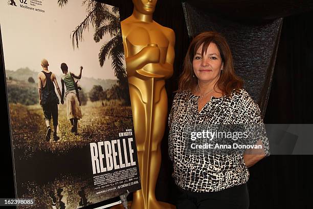 Producer Marie-Claudee- Poulin of the film 'War Witch' attends the 85th annual Academy Awards Foreign Language Film Award photo-op held at the Dolby...