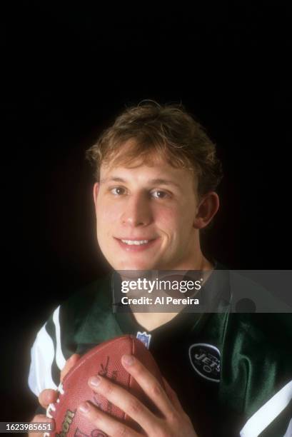 Quarterback Chad Pennington of the New York Jets appears in a portrait taken on April 10, 2002 in Hempstead, New York.