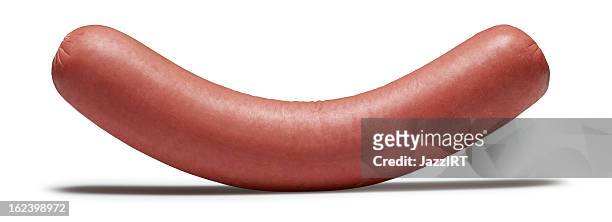 sausage(isolated with clipping path over white background) - sausage stock pictures, royalty-free photos & images
