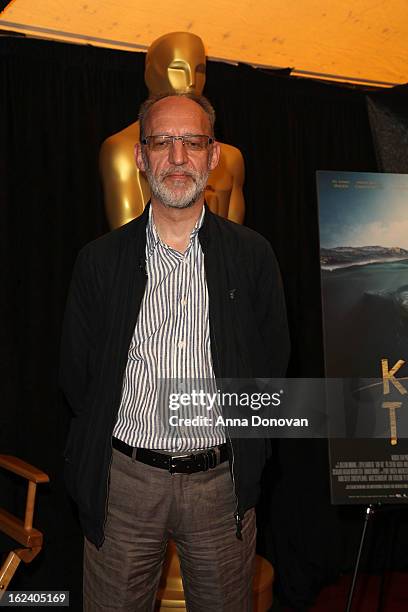 Producer Aage Aaberge of the film 'Kon-Tiki,' attends the 85th annual Academy Awards Foreign Language Film Award photo-op held at the Dolby Theatre...