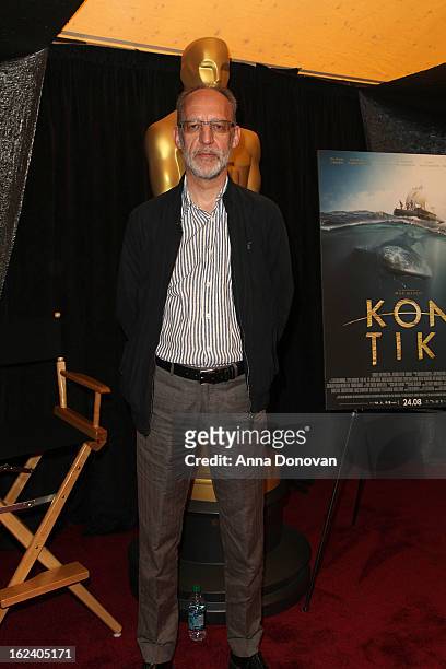 Producer Aage Aaberge of the film 'Kon-Tiki,' attends the 85th annual Academy Awards Foreign Language Film Award photo-op held at the Dolby Theatre...