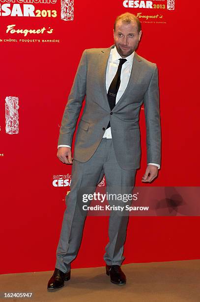 Francois Damiens attends the Cesar Film Awards 2013 at Le Fouquet's on February 22, 2013 in Paris, France.