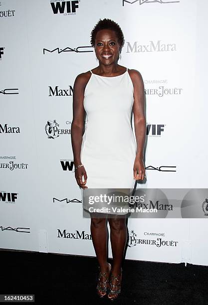 Viola Davis attends the 6th Annual Women In Film Pre-Oscar Party hosted by Perrier Jouet, MAC Cosmetics and MaxMara at Fig & Olive Melrose Place on...