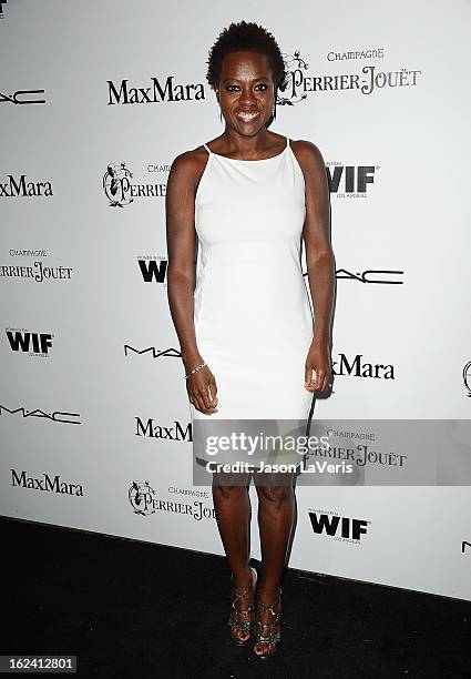 Actress Viola Davis attends the 6th annual Women In Film pre-Oscar cocktail party at Fig & Olive Melrose Place on February 22, 2013 in West...