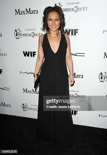 Journalist Alina Cho attends the 6th annual Women In Film pre-Oscar cocktail party at Fig & Olive Melrose Place on February 22, 2013 in West...