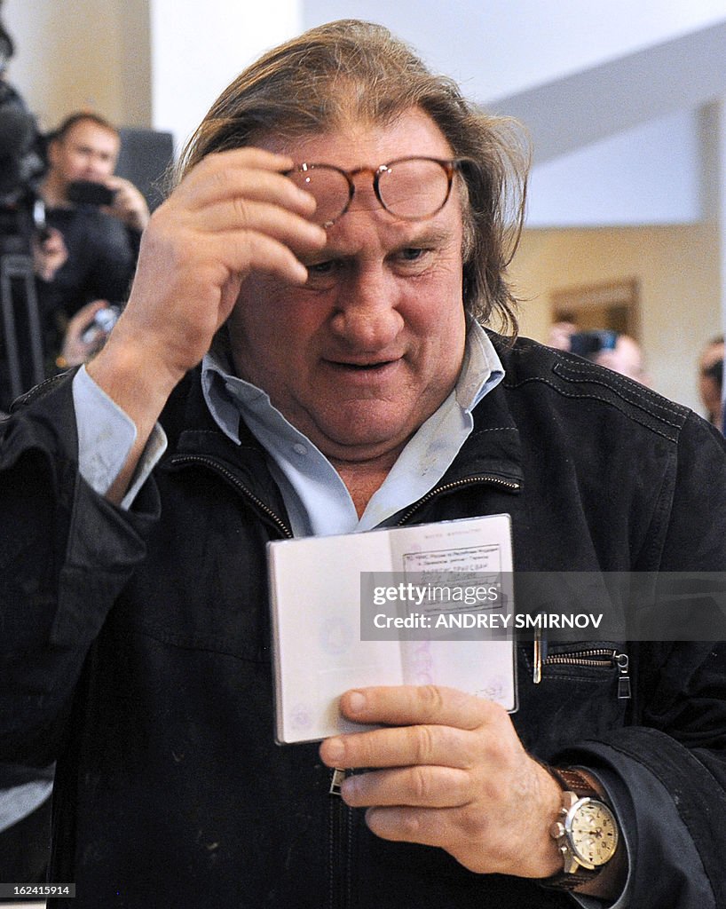 RUSSIA-FRANCE-ENTERTAINMENT-POLITICS-DEPARDIEU