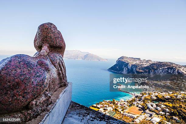 capri, anacapri,  villa san michele, italy - famous authors stock pictures, royalty-free photos & images