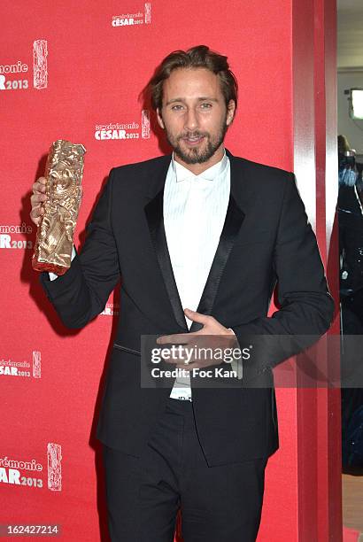 Matthias Schoenaerts attends the Awards Room - Cesar Film Awards 2013 at the Theatre du Chatelet on February 22, 2013 in Paris, France.