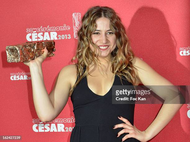 Izia Higelin attends the Awards Room - Cesar Film Awards 2013 at the Theatre du Chatelet on February 22, 2013 in Paris, France.