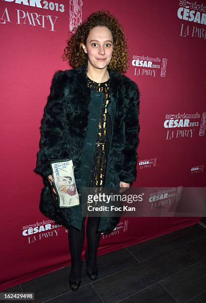 Alice de Lencquesaing attends the Cesar Film Awards 2013 after party at the Club 79 on February 22, 2013 in Paris, France.