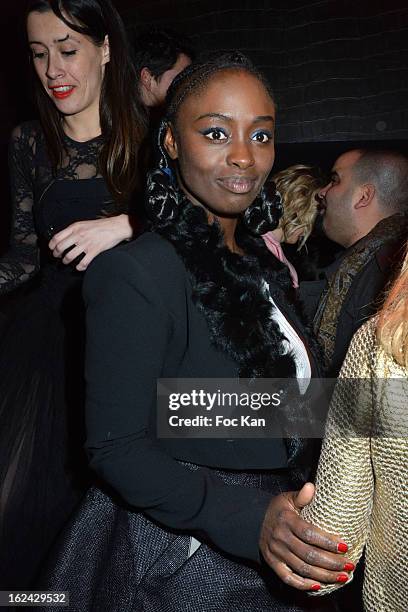 Aissa Maiga attends the Cesar Film Awards 2013 after party at the Club 79 on February 22, 2013 in Paris, France.