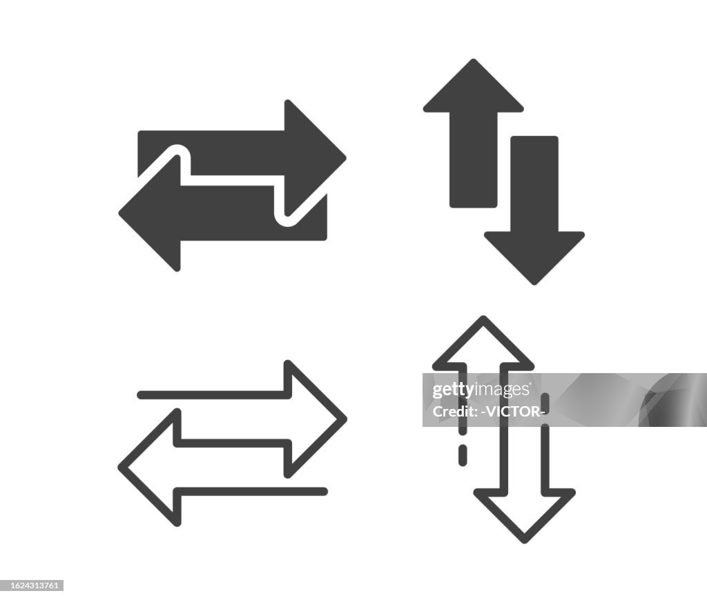 Exchange and Reverse - Illustration Icons