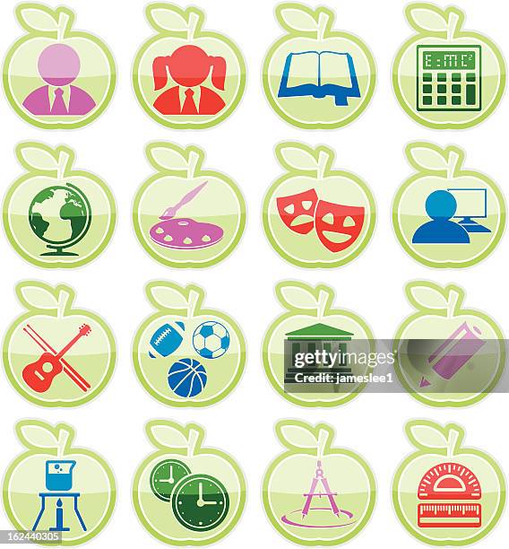 education icons - beaker isolated stock illustrations